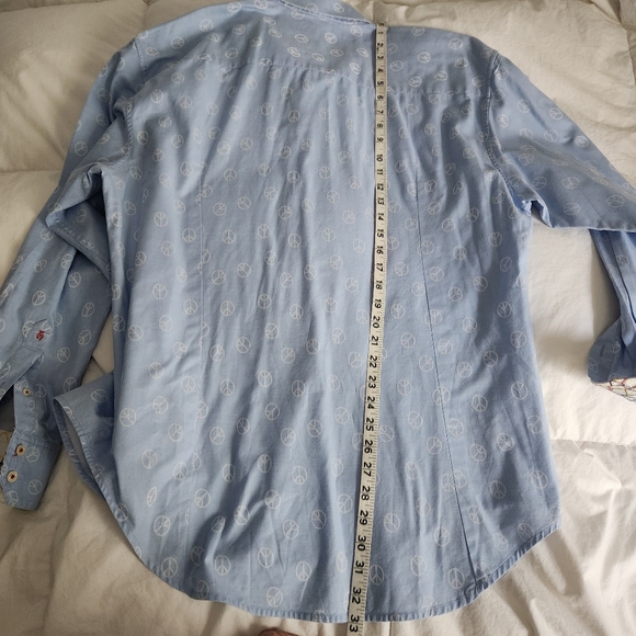 robert graham Shirt Size 2XL Peace Sign Embroidered. EUC - Picture 10 of 10